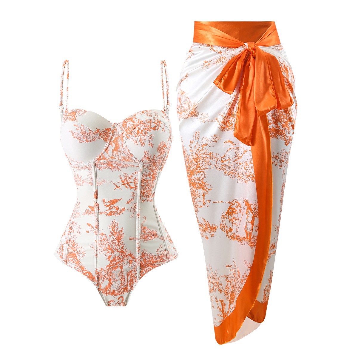 Womens Suit - Tankini Wanita Retro Tanpa Lengan, Pakaian
