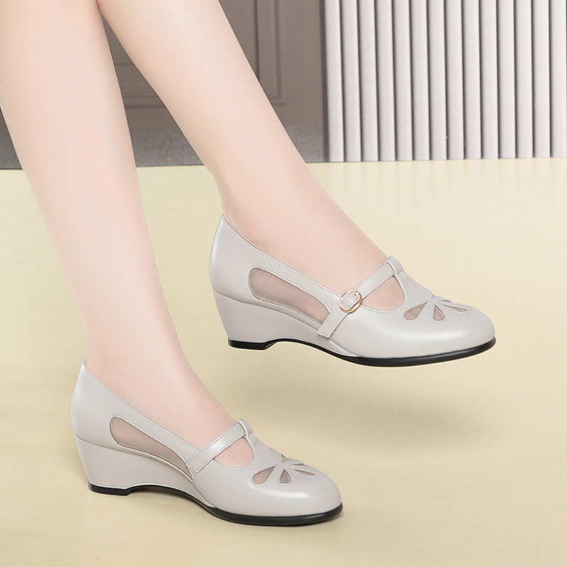 Sepatu Hak Wedge Berjaring Mus - Womens Heels ulasan dan harga
