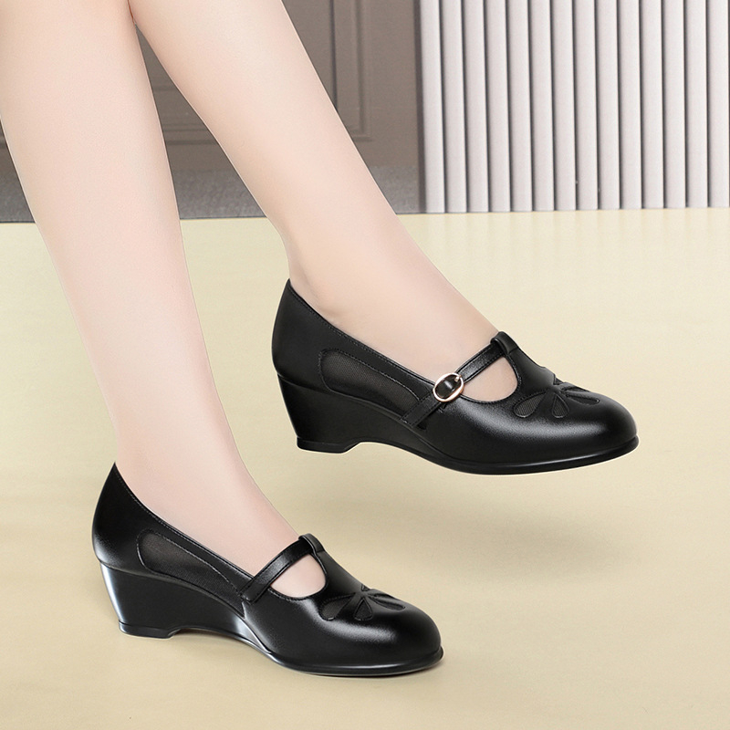 Sepatu Hak Wedge Berjaring Mus - Womens Heels ulasan dan harga
