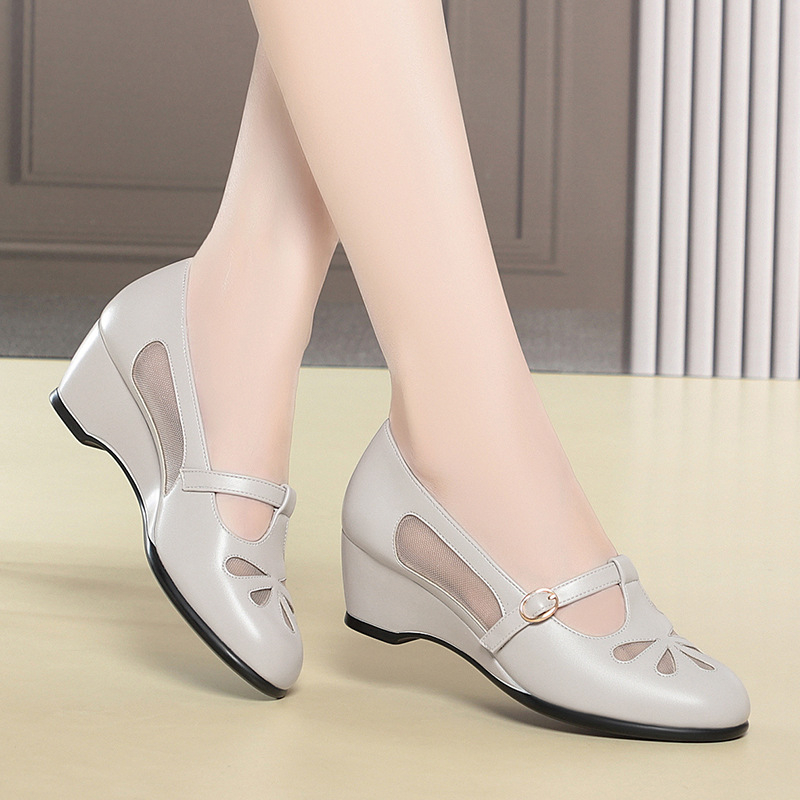 Sepatu Hak Wedge Berjaring Mus - Womens Heels ulasan dan harga