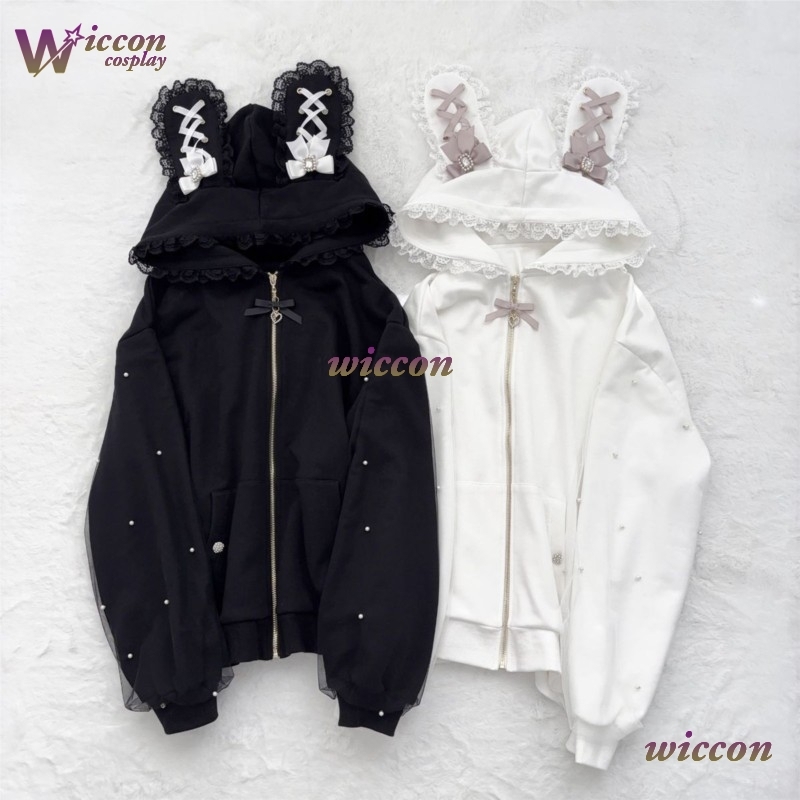 Hoodie Telinga Kelinci Elegan  - Formal Skirt ulasan dan harga